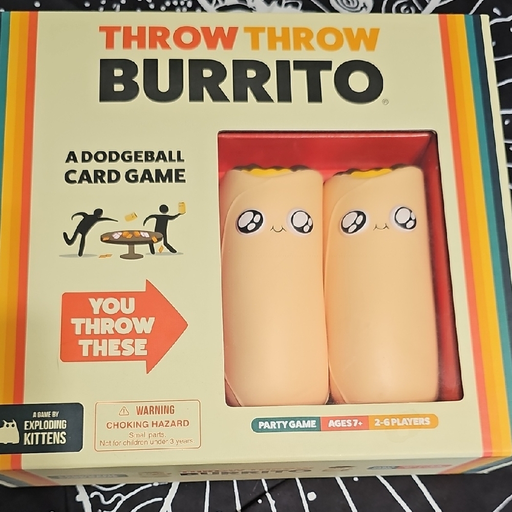 Throw Throw Burrito Dodgeball Card Game - Beige Burritos by Exploding Kittens